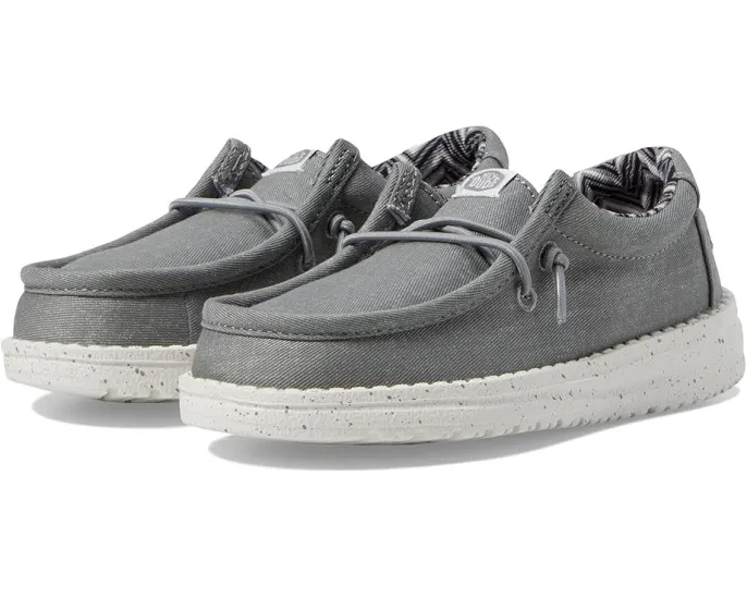 Мокасины Wally Canvas для малышей от Hey Dude