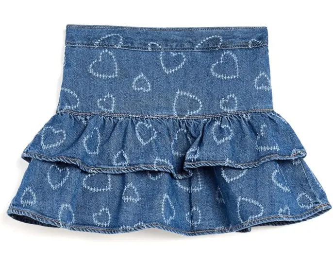 Джинсовая юбка-шорты Hearts Denim Skort от abercrombie kids для детей старшего возраста