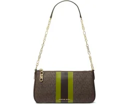 Клатч MICHAEL Michael Kors Empire Medium Chain с цепочкой и стразами