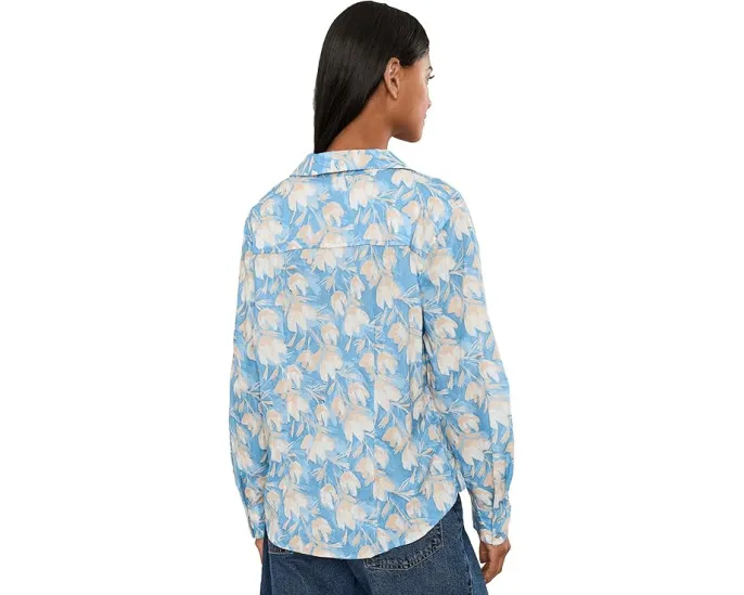 Хлопковая рубашка Shadow Floral Core Cotton от NIC+ZOE с цветочным принтом
