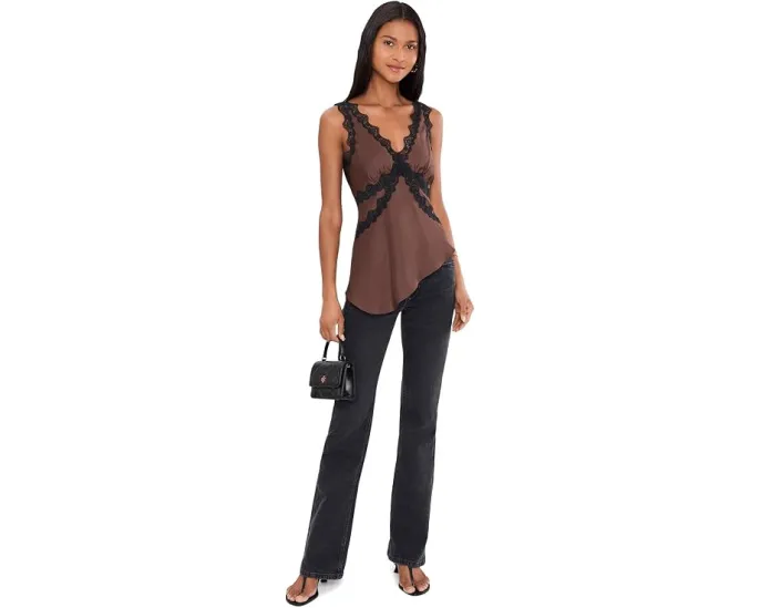 Джинсы We The Free Double Knot с высокой посадкой и клешем от Free People