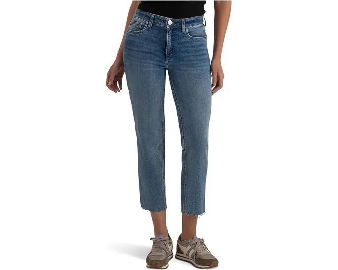 Джинсы KUT from the Kloth Rachael High-Rise Fab Ab Mom с необработанным краем