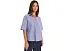 Топ Eileen Fisher с воротником классического стиля из полосатого поплина