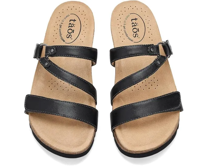 Сандалии Taos Footwear Ringslide с кожаными ремешками и декоративным кольцом