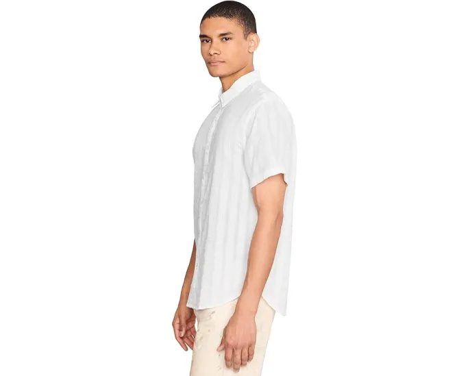 Рубашка Carson с коротким рукавом John Varvatos White
