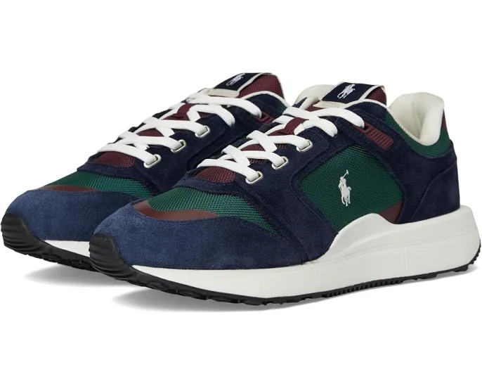 Polo Ralph Lauren Train 89 кроссовки из замши и оксфорда с цветными блоками