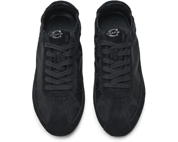 Coach Soft Sneakers с подписным нейлоном и замшей