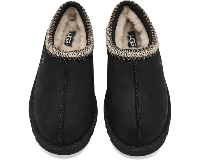 Слипоны UGG Tasman из нубука с мехом внутри