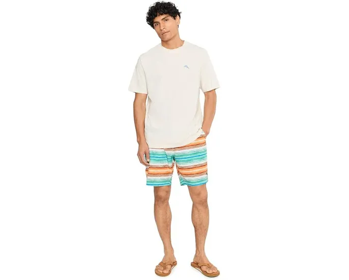Шорты Tommy Bahama Baja Sarape Stripe 8 с принтом и сетчатым вкладышем 5.35 дюйма