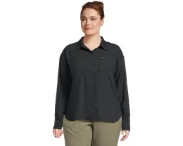 Рубашка Columbia Plus Size Silver Ridge Utility с длинным рукавом и UPF 50