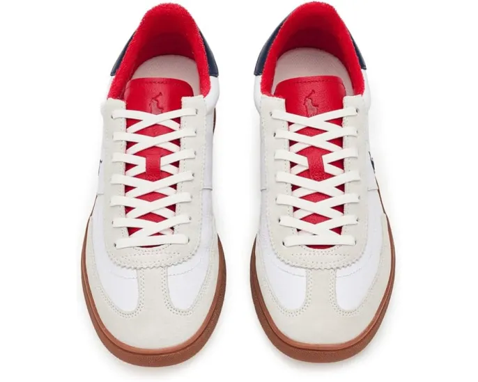 Polo Ralph Lauren Bedford кроссовки из кожи и замши с дышащей подкладкой