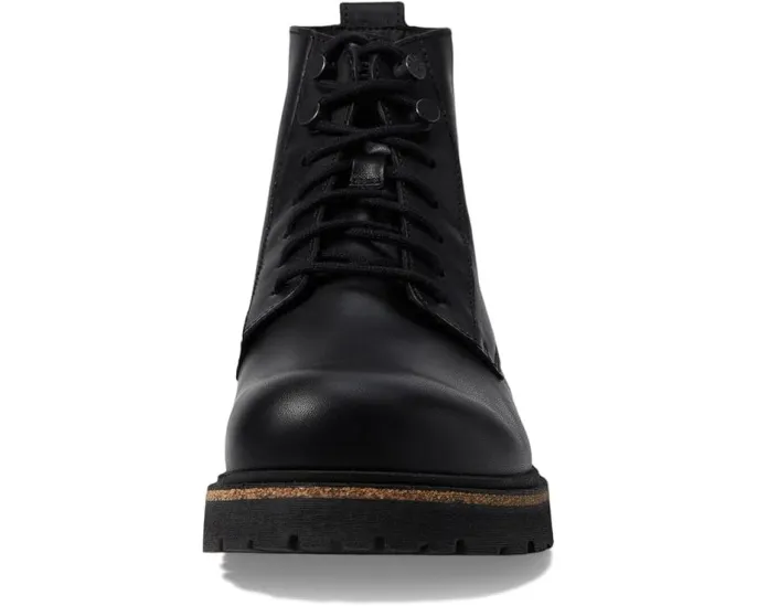 Ботинки Birkenstock Highwood Mid на шнуровке из кожи с синей стелькой