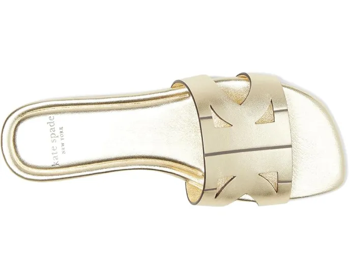Сандалии-слипоны Duo Metallic из металлизированной кожи с открытым носком