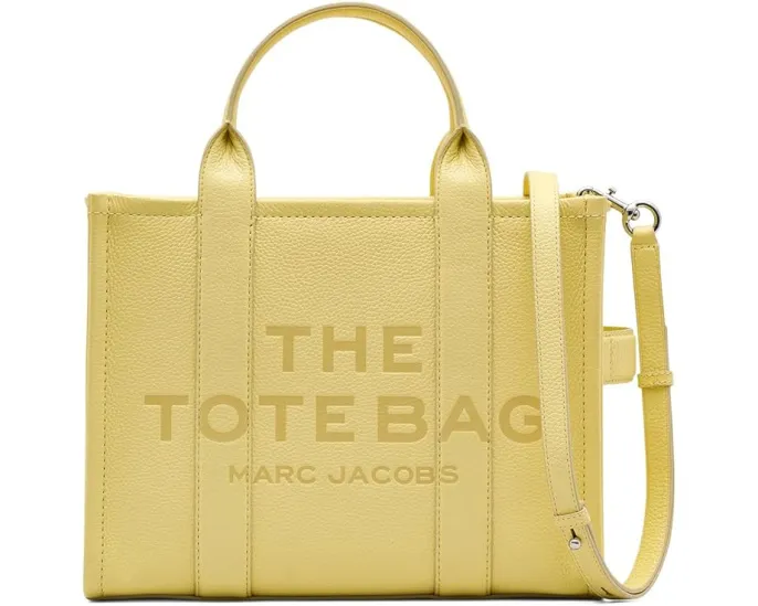 Кожаная сумка тоут среднего размера Marc Jacobs с двумя ручками