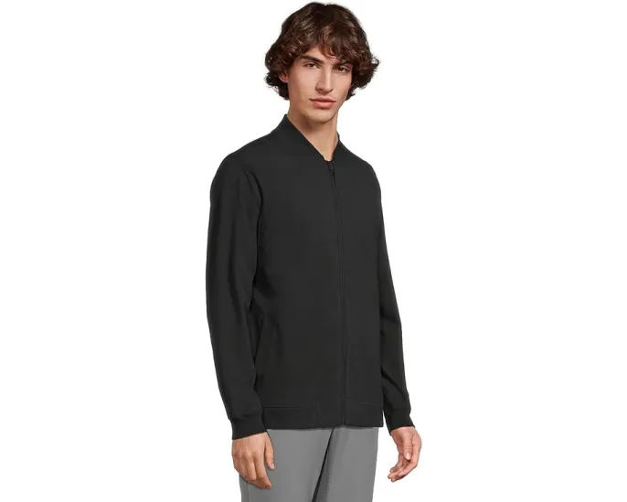 Бомбер TravisMathew Stretchknit Bomber с застежкой-молнией и косыми карманами