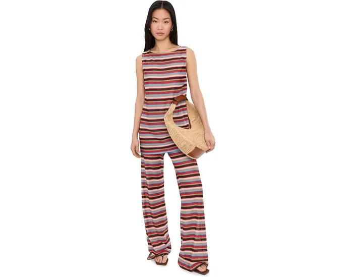 Широкие брюки Kenny с расклешенными штанинами и эластичным поясом