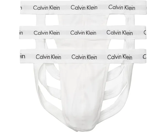 Набор Calvin Klein из 3 джок-стрипов Cotton Stretch с поддерживающей чашкой