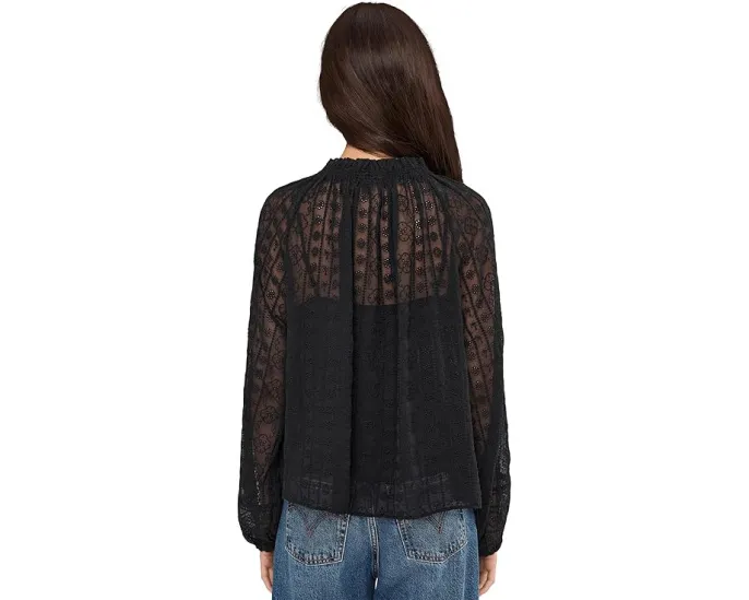 Топ Madewell Nayla Lace с кружевом и рюшами в богемном стиле