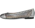Балетки Meadow от French Sole из металлизированной кожи с плетеным узором