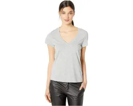 Футболка Splendid Kate с V-образным вырезом и коротким рукавом из хлопка Supima