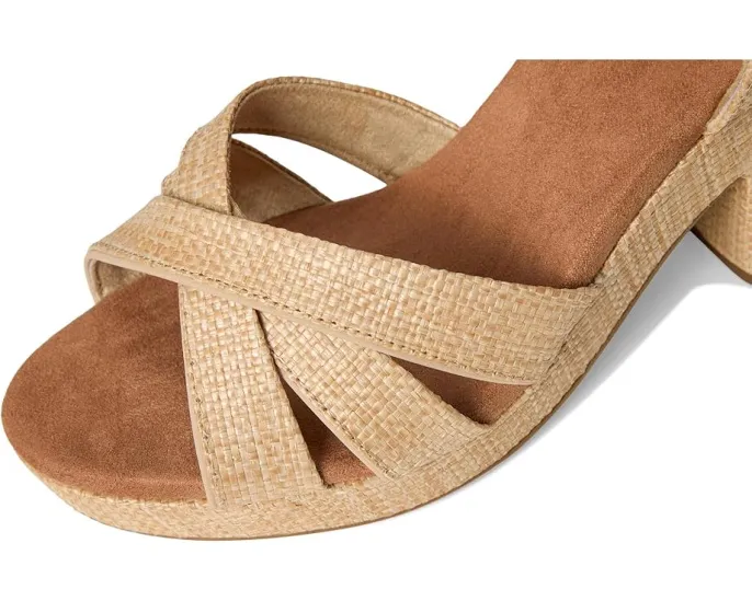 Босоножки TOMS Majorca Strappy на каблуке с ремешками и замшевым верхом