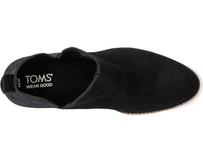 Ботинки TOMS Eliza на удобном каблуке с вырезами и стелькой из ПУ