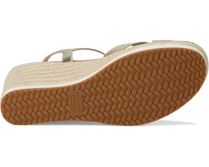 Эспадрильи Cole Haan Cloudfeel Silvee Espadrille Wedges 75mm с перекрестными ремешками