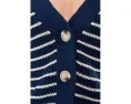 Eberjey кардиган Coastal Cotton Cardi из хлопка с отделкой в полоску