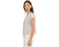 Топ Eileen Fisher Petite Striped с круглым вырезом из органического льна
