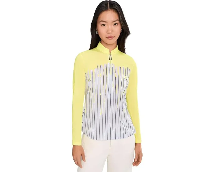 Jamie Sadock футболка с длинным рукавом и молнией на четверть в эффекте капель