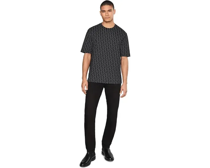 Футболка Armani Exchange с логотипом по всей поверхности