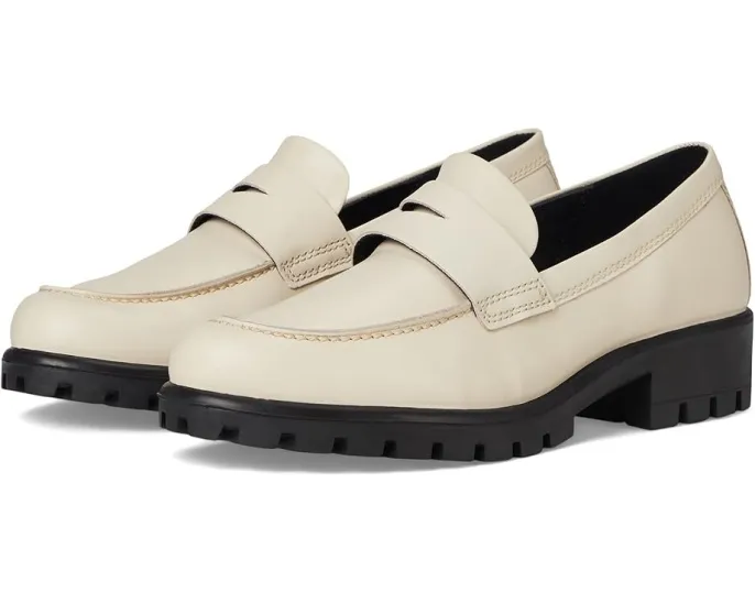 ECCO Мокасины Modtray Penny Loafers из цельной кожи с тракторной подошвой
