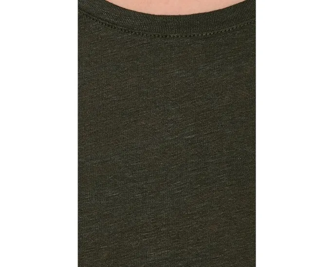 Футболка Eileen Fisher с круглым вырезом из органического льняного джерси