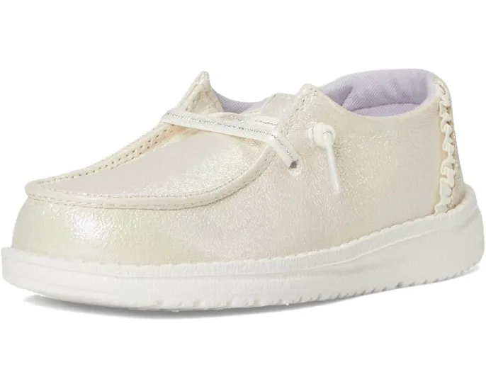 Детские слипоны Hey Dude Kids Wendy Dazzling с блестками и технологией Flex & Fold