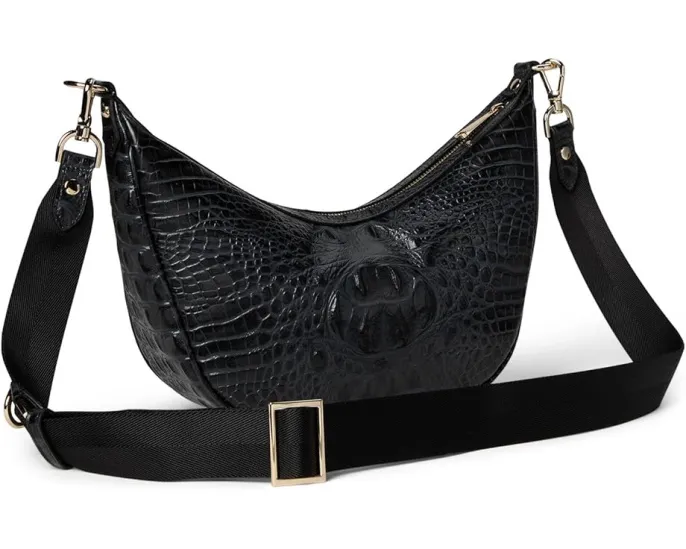 Кроссбоди Percy от Brahmin в форме полумесяца с регулируемым ремнем