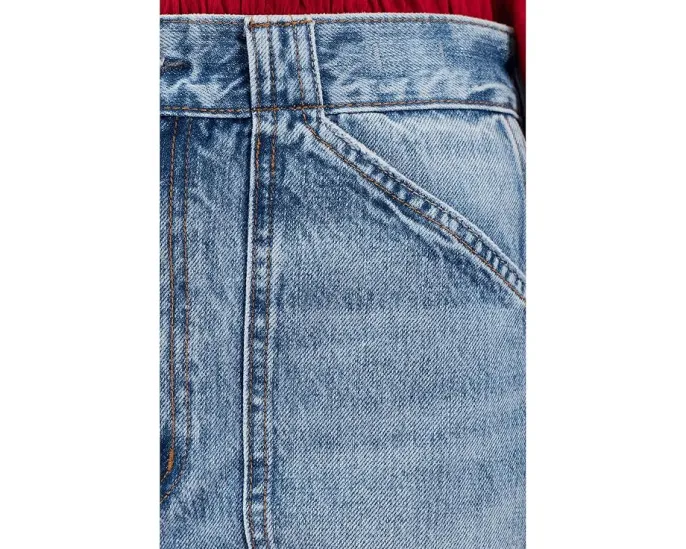 Джинсы Madewell Balloon с военными карманами и потертостями Raebrook Wash