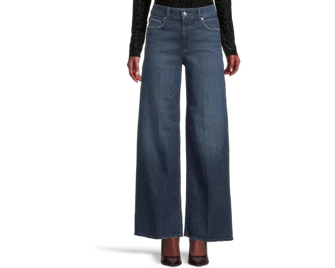 Джинсы Paige Sasha 32" With Reverse Seamed Beltloops In Queen с широким клешем