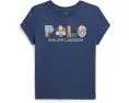 Футболка из хлопкового джерси с патчворк логотипом для детей Polo Ralph Lauren