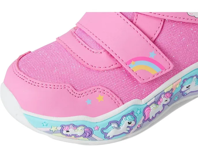 Обувь SKECHERS KIDS Play Scene Cozy Theme с искусственным мехом и ремешками на липучке