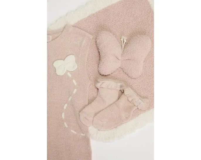 Barefoot Dreams Kids комплект Cozychic Ultra Lite Baby Butterfly с одеялом