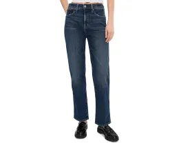 Джинсы Madewell Longline Straight с высокой посадкой и прямыми штанинами в цвете Midnight Waters
