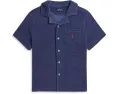 Детская рубашка Terry Camp Shirt от Polo Ralph Lauren в синем цвете