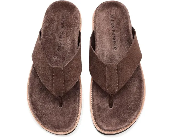 Шлепанцы Sawgrass Thong от Allen Edmonds на мягкой замше