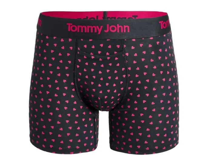 Боксеры Tommy John Second Skin Modal 4 дюйма (10.16 см) с рисунком и ластовицей
