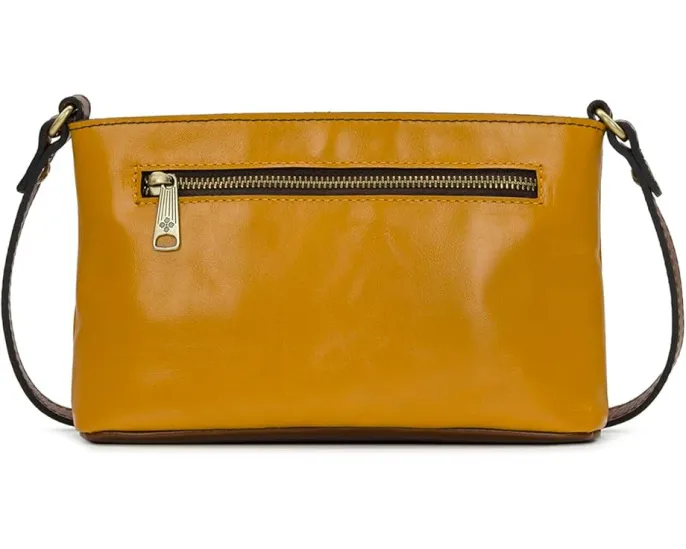 Сумка Patricia Nash Aimee C/B через плечо из натуральной кожи с латунной фурнитурой