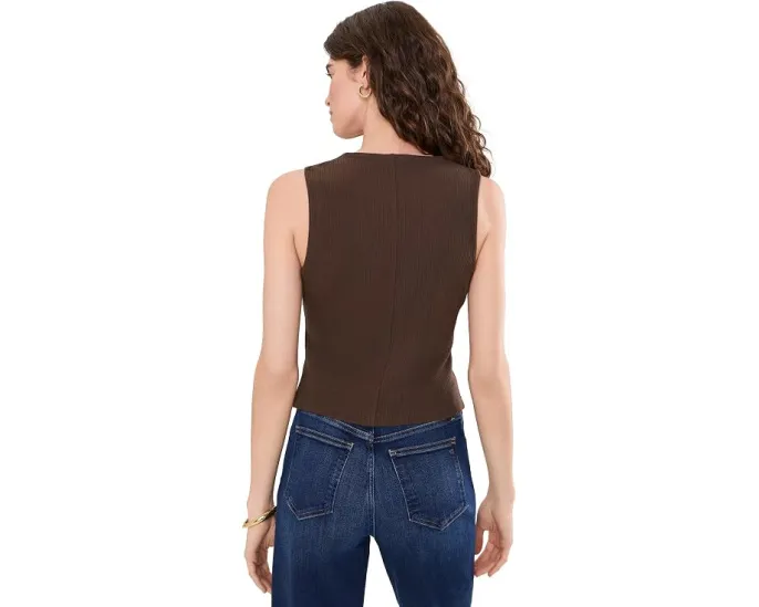 Madewell Knit Vest трикотажный жилет на пуговицах из хлопка