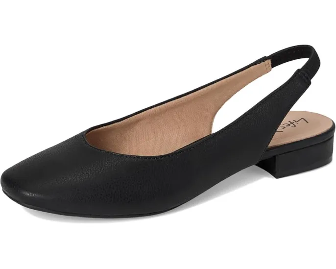 Балетки LifeStride Claire Slingback с квадратным носком и стелькой с амортизацией