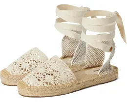 Эспадрильи Crochet Lauren с кружевной шнуровкой и джутовой подошвой Soludos