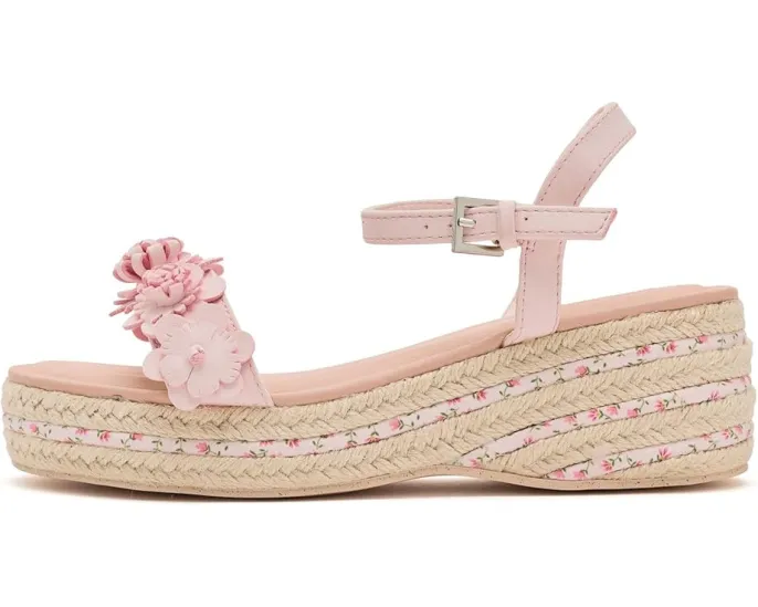 Детские сандалии Steve Madden Kids Dori с цветочными аппликациями и подошвой в стиле эспадрилий