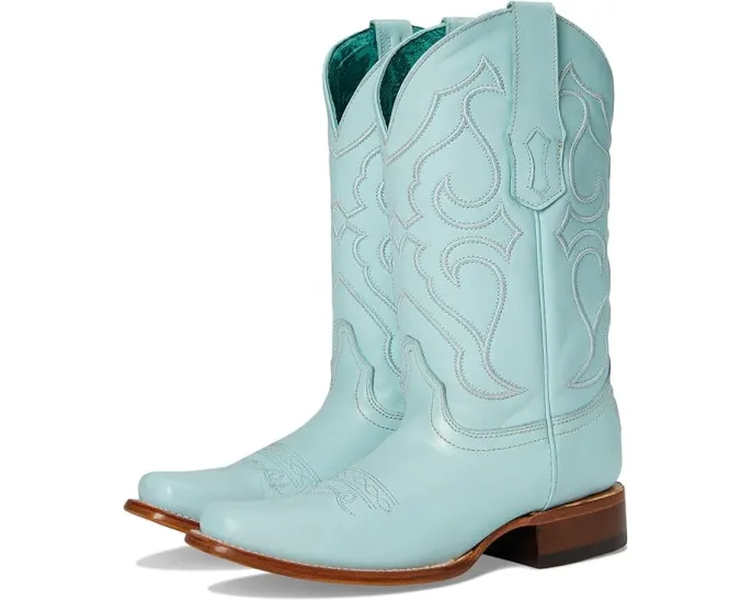 Ботинки Corral Z5259 с вышивкой и квадратным носком до середины икры